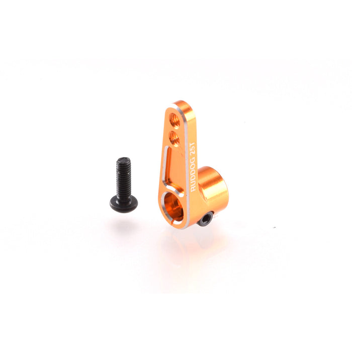RUDDOG Offset Servo Horn 25T (Aluminum, Orange)