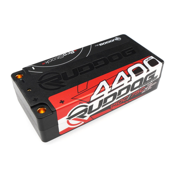RUDDOG Racing ProStock 4400mAh 150C/75C 7.4V Batterie LiPo Pack Stick Court