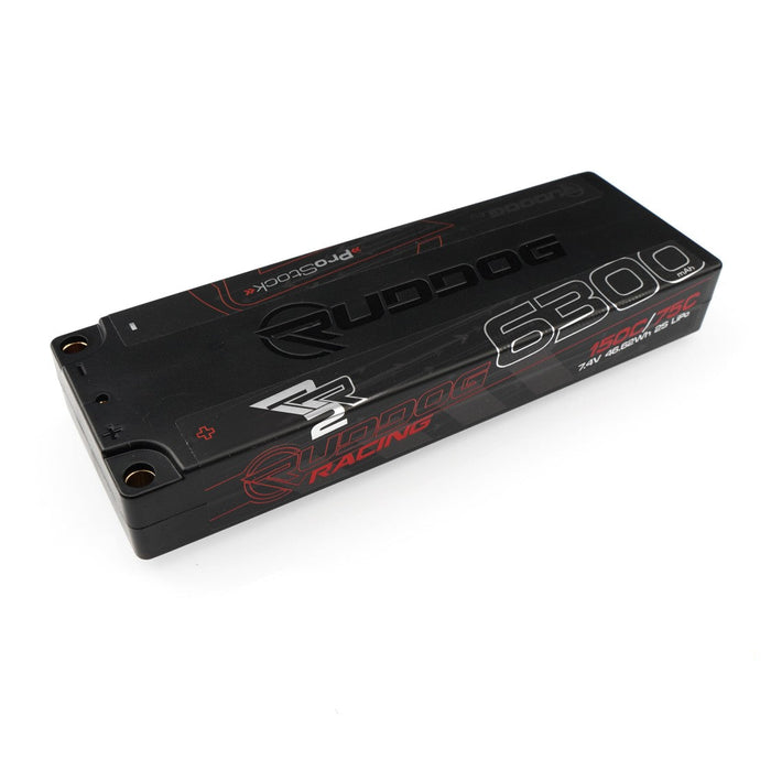 RUDDOG Racing RR2 ProStock 6300mAh 150C/75C 7.4V LiPo Battery