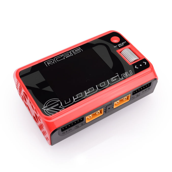 Chargeur DC pour batterie LiPo double canal RUDDOG RC215 500W