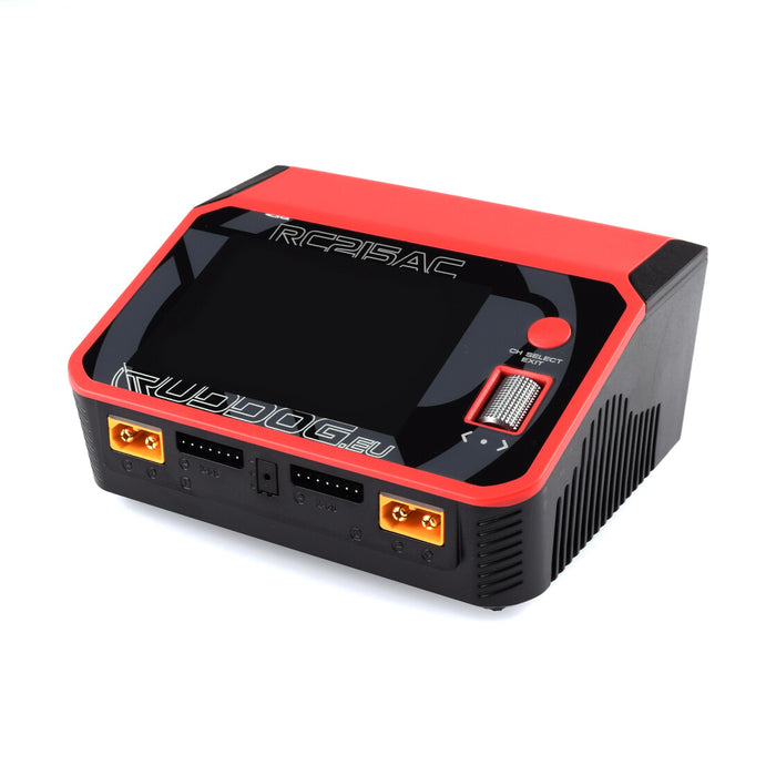Chargeur AC/DC pour batterie LiPo à double canal RUDDOG RC215AC