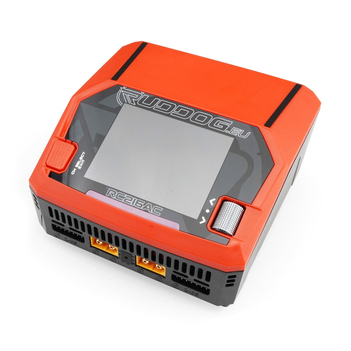 Chargeur AC/DC pour batterie LiPo à double canal RUDDOG RC216AC