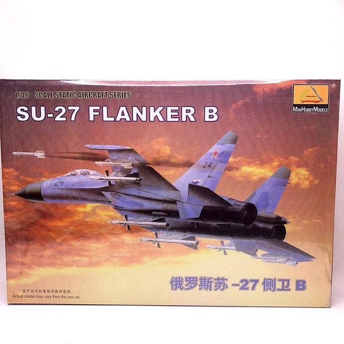 Russian Su-27 Flanker B 1/48 Aircraft Model (Plastic) Bouwset MiniHobbyModels