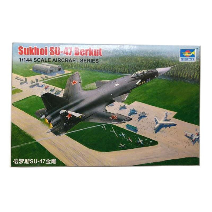 Russian SU-47 Golden Eagle 1/144 Aircraft Model (Plastic) Bouwset TRUMPETER original box