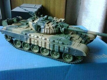 Russian T-72B Armored MTB /w Motor 1/35 Model (ABS) Bouwset MiniHobbyModels 