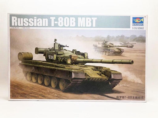 Russian T-80B MBT 1/35 Model (Plastic) Bouwset TRUMPETER 