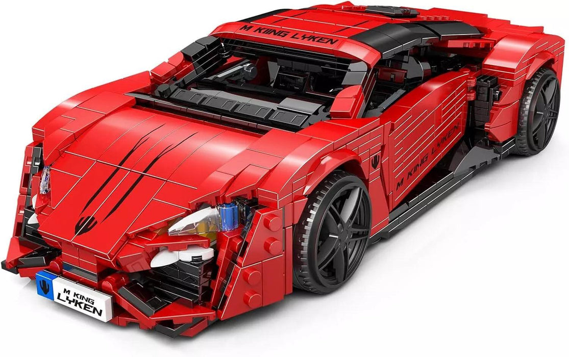 Mould King 10117 Red Lykens Sport Racing Car Model (1311 Pieces)