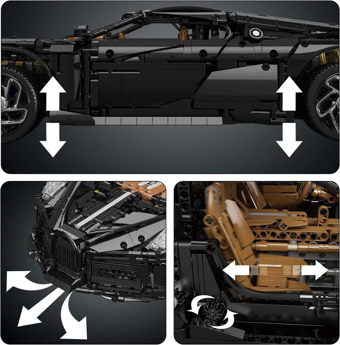 Mould King 13163 La Voiture Noire Car (4688 Stukken)