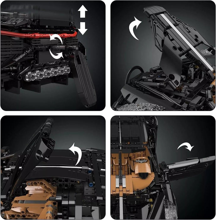 Mould King 13163 La Voiture Noire Car (4688 Stukken)