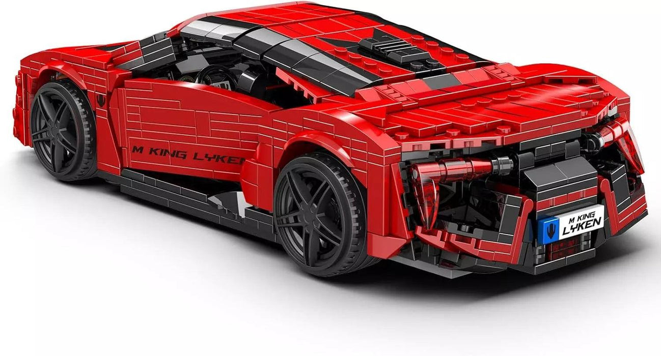 Mould King 10117 Red Lykens Sport Racing Car Model (1311 Pieces)