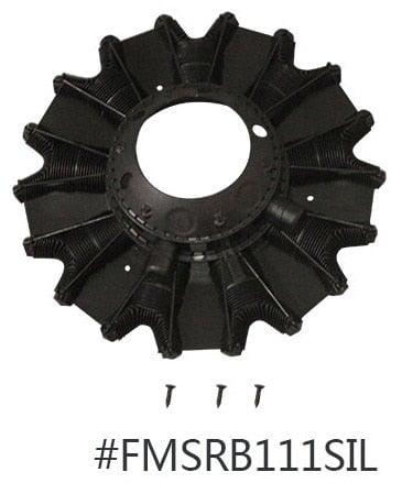 Scale Plastic Engine for FMS 1700mm F7F (Plastic) Onderdeel FMS Silver 
