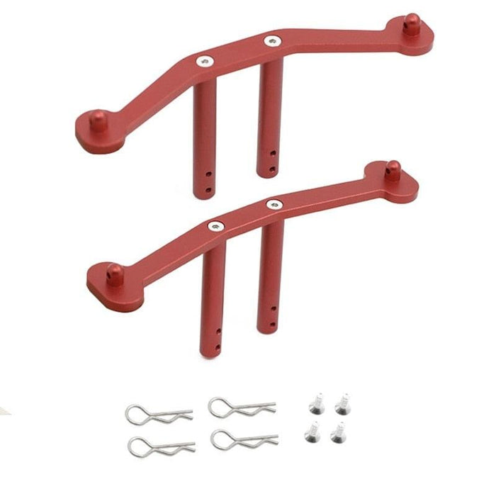 Shell Column Body Posts for Arrma 1/10 (Metaal) Body Mount upgraderc Red 