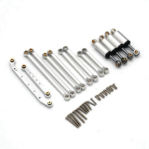 Shock Absorber & Link Rod & Steering Link for FMS EAZYRC Rochobby 1/18 (Metaal) - upgraderc