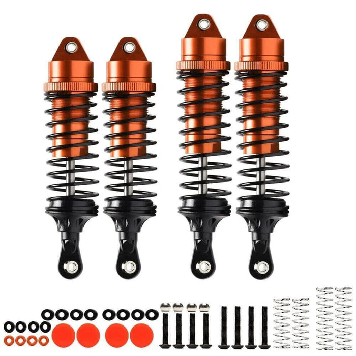 Shock Absorber Set for Arrma VORTEKS 3S 1/10 (Aluminium) Schokdemper upgraderc Orange