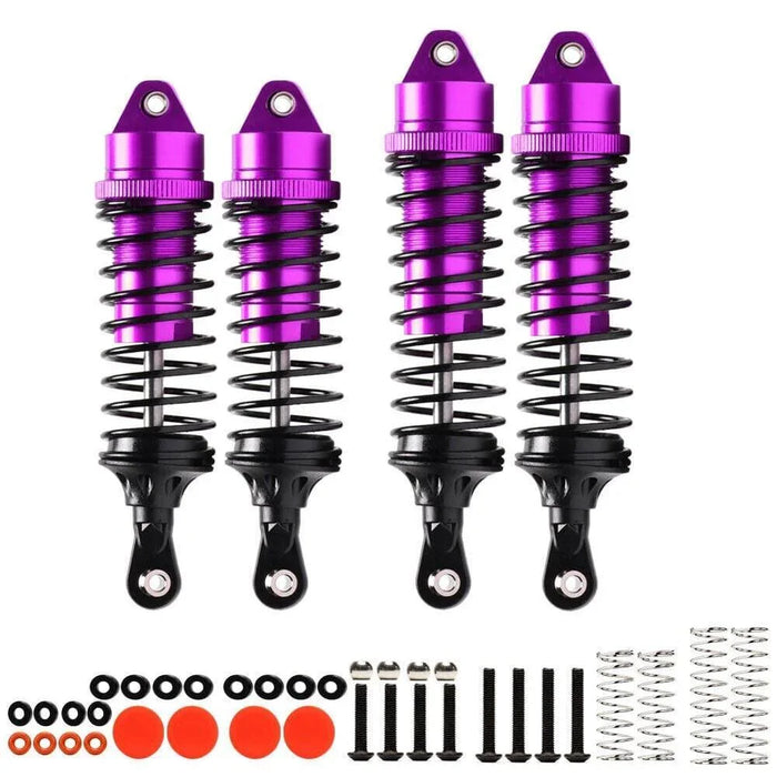 Shock Absorber Set for Arrma VORTEKS 3S 1/10 (Aluminium) Schokdemper upgraderc Purple