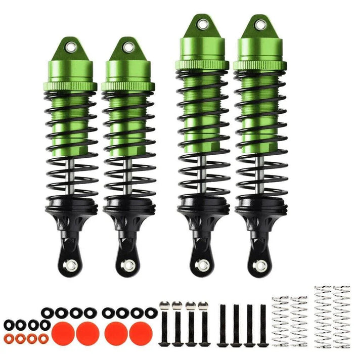 Shock Absorber Set for Arrma VORTEKS 3S 1/10 (Aluminium) Schokdemper upgraderc Green