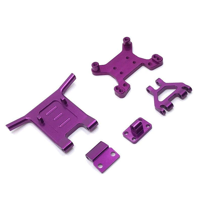Shock Mount & Front Bumper for WLtoys 1/12, 1/14 (Metaal) Onderdeel upgraderc Purple 