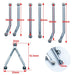 Shortened Steering Linkage Kit for Axial SCX24 1/24 (Metaal) Onderdeel Yeahrun 