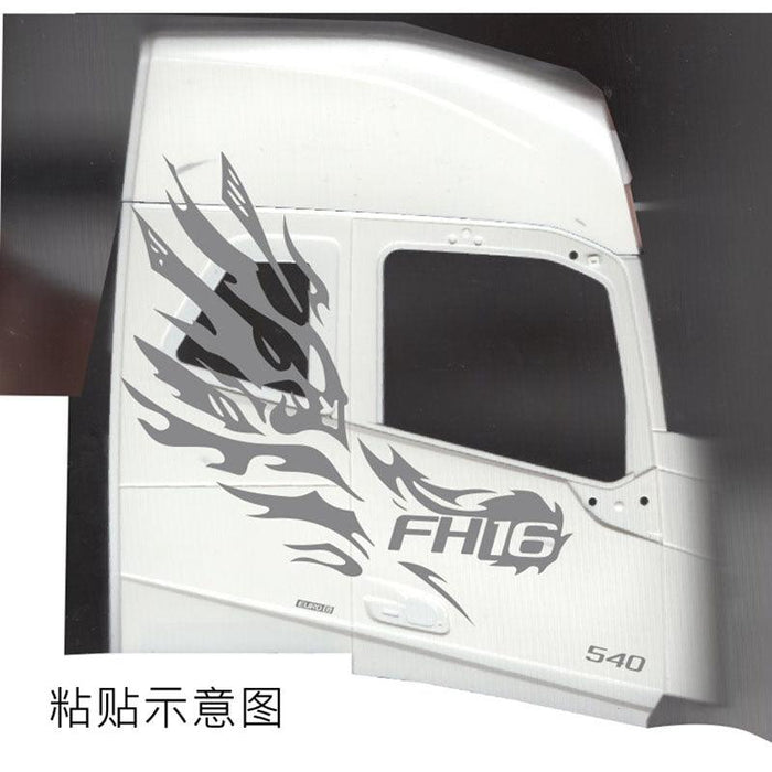 Side Body Sticker for Tamiya FH16, 750, 56360 Truck 1/14 (Metaal) - upgraderc