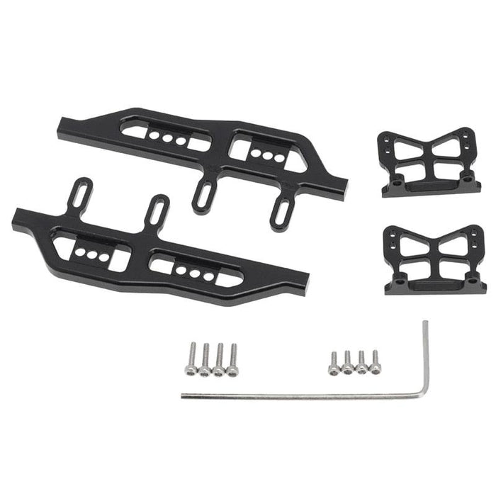 Side Pedals/Running Board Set for Axial SCX24 90081 1/24 (Metaal) - upgraderc