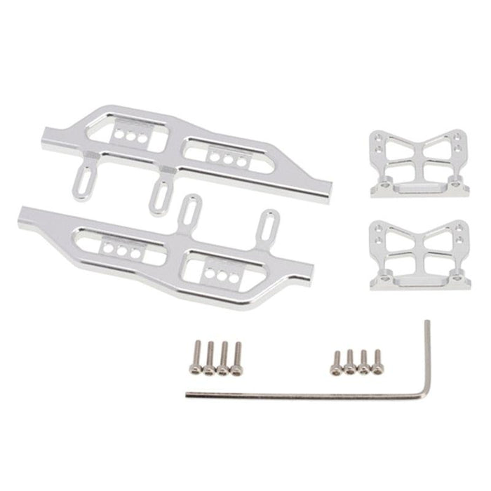 Side Pedals/Running Board Set for Axial SCX24 90081 1/24 (Metaal) - upgraderc