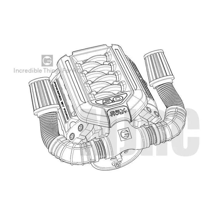 Simulated engine intake kit For 1/10 crawler G153F G153T - upgraderc