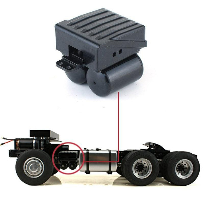 Simulation Battery Case Gas Tank for Tamiya 1/14 Truck (Metaal) Onderdeel CGRC 