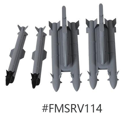 Simulation Missiles for FMS F18 80mm FMSRV114 (Schuim) Onderdeel FMS 