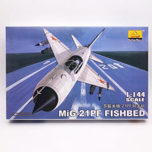 Soviet MIG-21PF FISHBED 1/144 Aircraft Model (Plastic) Bouwset MiniHobbyModels 80410 