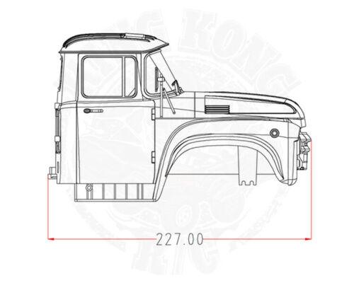 Soviet ZL130 Truck Cab Body (227mm ABS) Body upgraderc 