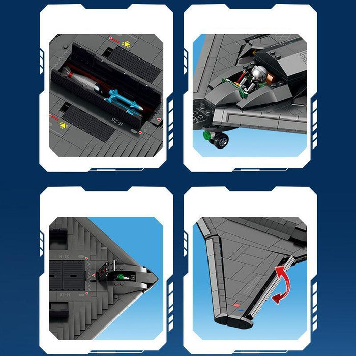 Stealth Bomber 202197 Model Building Blocks (1163 Stukken) - upgraderc