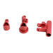 Steering Bellcrank Set for Losi Lasernut U4 (Metaal) Onderdeel upgraderc Red 