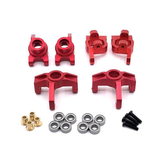 Steering Cup, C seat, Rear Wheel Cup for WLtoys 1/12, 1/14 (Metaal) Onderdeel upgraderc Red 