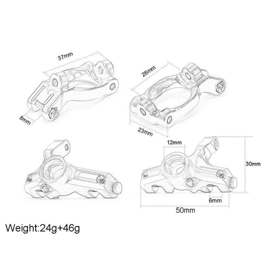 Steering Spindle for Losi Rock Rey 1/10 (Aluminium) - upgraderc