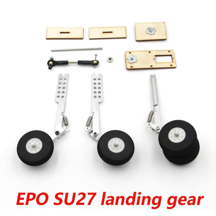 SU27/EPO SU27 Aluminium Landing w/ Front Wheel Steering Onderdeel upgraderc EPO SU27 