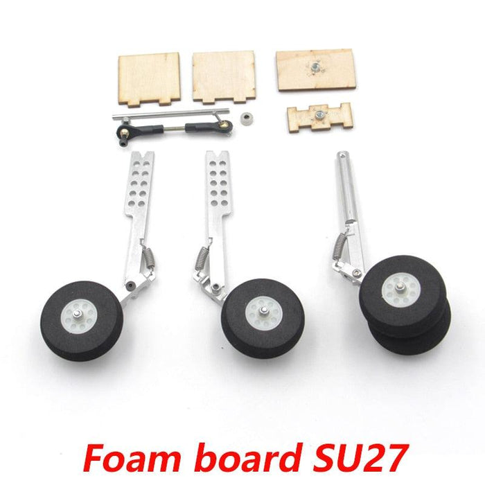 SU27/EPO SU27 Aluminium Landing w/ Front Wheel Steering Onderdeel upgraderc KT Board SU27 
