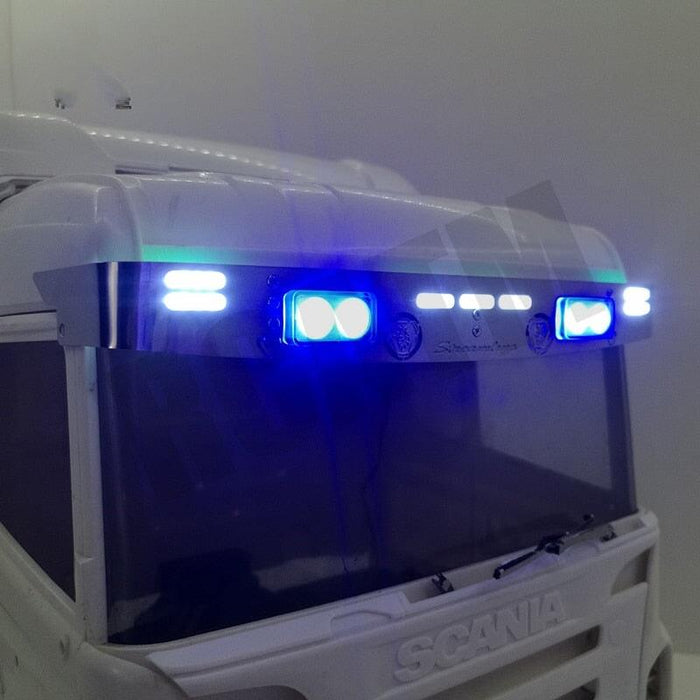 Sun Visor LED Light for Tamiya Truck 1/14 (Metaal) Onderdeel upgraderc 