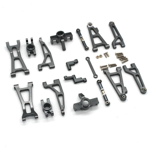 Suspension Arms, Steering Components Set for MJX H16 1/16 (Metaal) - upgraderc