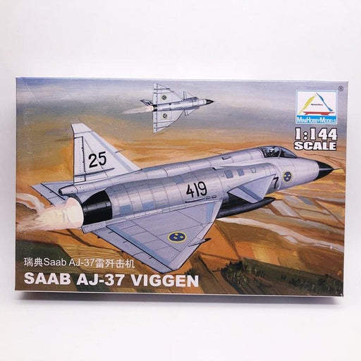 Sweden AJ-37 1/144 Military Fighter Model (Plastic) Bouwset MiniHobbyModels 