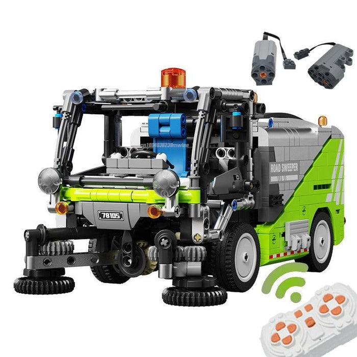 Sweeper Truck Building Blocks (899 stukken) - upgraderc