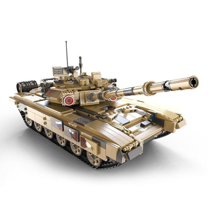 T-90 Battle Tank met afstandsbediening (1773 stukken) Bouwset upgraderc 