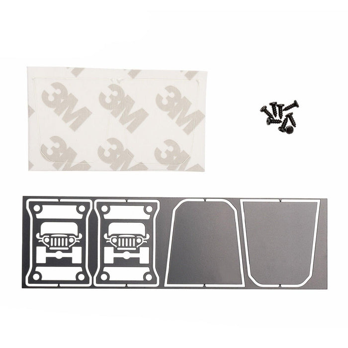 Tail Light Decor for Axial SCX6 Wrangler 1/6 (Metaal) - upgraderc