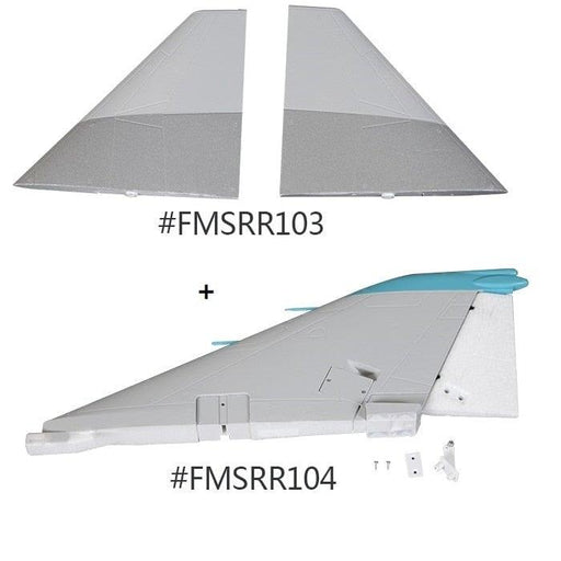 Tail Wing for FMS F4 80mm (Schuim) Onderdeel FMS Elevator and Rudder 