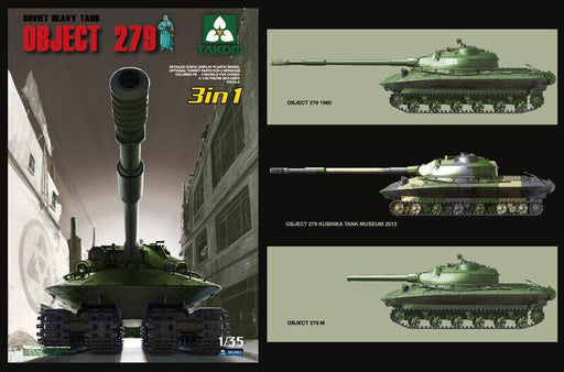 TAKOM 2001 Object 279 Soviet Heavy Tank 1/35 (Plastic) - upgraderc