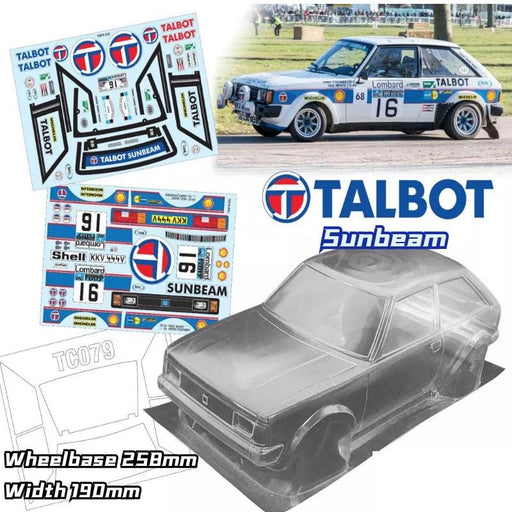 Talbot Sunbeam Body Shell (258mm) Body Professional RC 