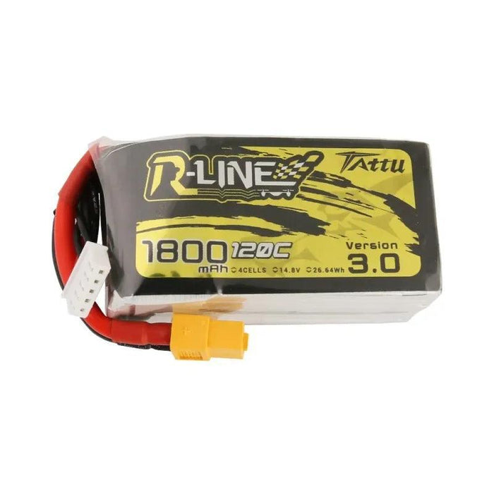 Tattu R-Line V3 1800mAh 4S 120C LiPo Battery (XT60) - upgraderc