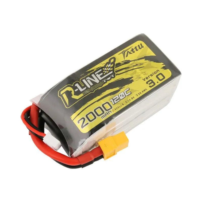 Tattu R-Line V3 2000mAh 4S 120C LiPo Battery (XT60) - upgraderc