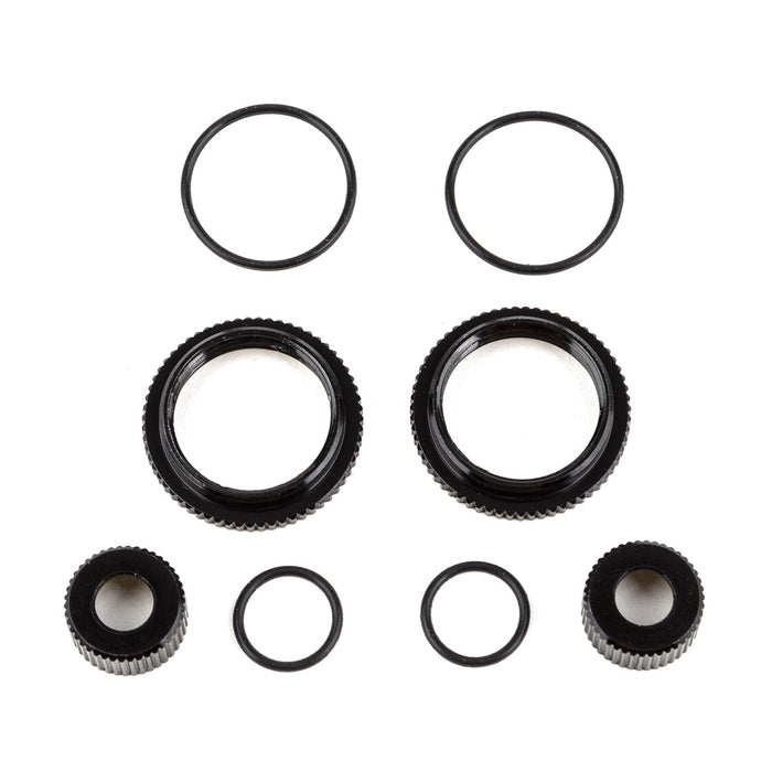 13mm Shock Collar & Seal Retainer Set for Team Associated RC10B6.4 1/10 (Alu)