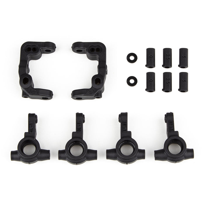 -1mm Scrub Caster & Steering Blocks for Team Associated RC10B6.4 1/10