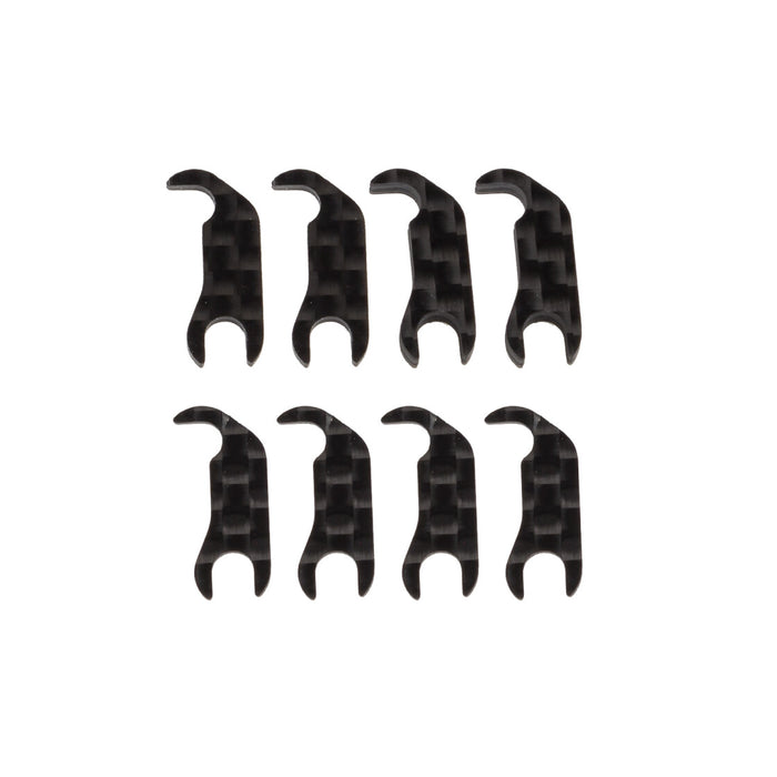 Jeu de cales de montage de bloc de direction pour Team Associated RC10B7 FT 1/10 (Koolstofvezel)